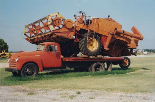 Early truck and combine